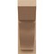 Ekena Millwork 8-in W x 20-in D x 20-in H Funston Slat Rough Cedar Woodgrain TimberThane Outlooker, Primed Tan OUTUR080X20X20FST24RCPR - alternate 5